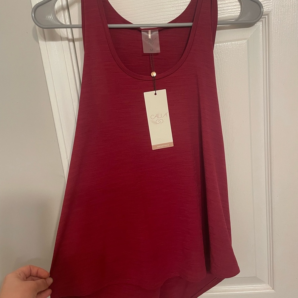 NWT Calia performance maroon tank